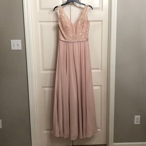 Bridesmaid dress. Blush. Size 10.
